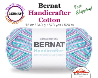 BEACH BALL BLUE - 12oz | 573 yards! Bernat Handicrafter Big Ball 100% Cotton Yarn. Item 16203433316