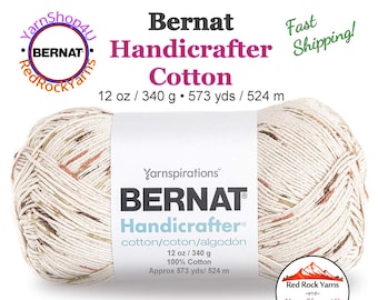 SONOMA PRINT - 12oz | 573 yard! Bernat Handicrafter Big Ball 100% Cotton Yarn. Item 16203427420