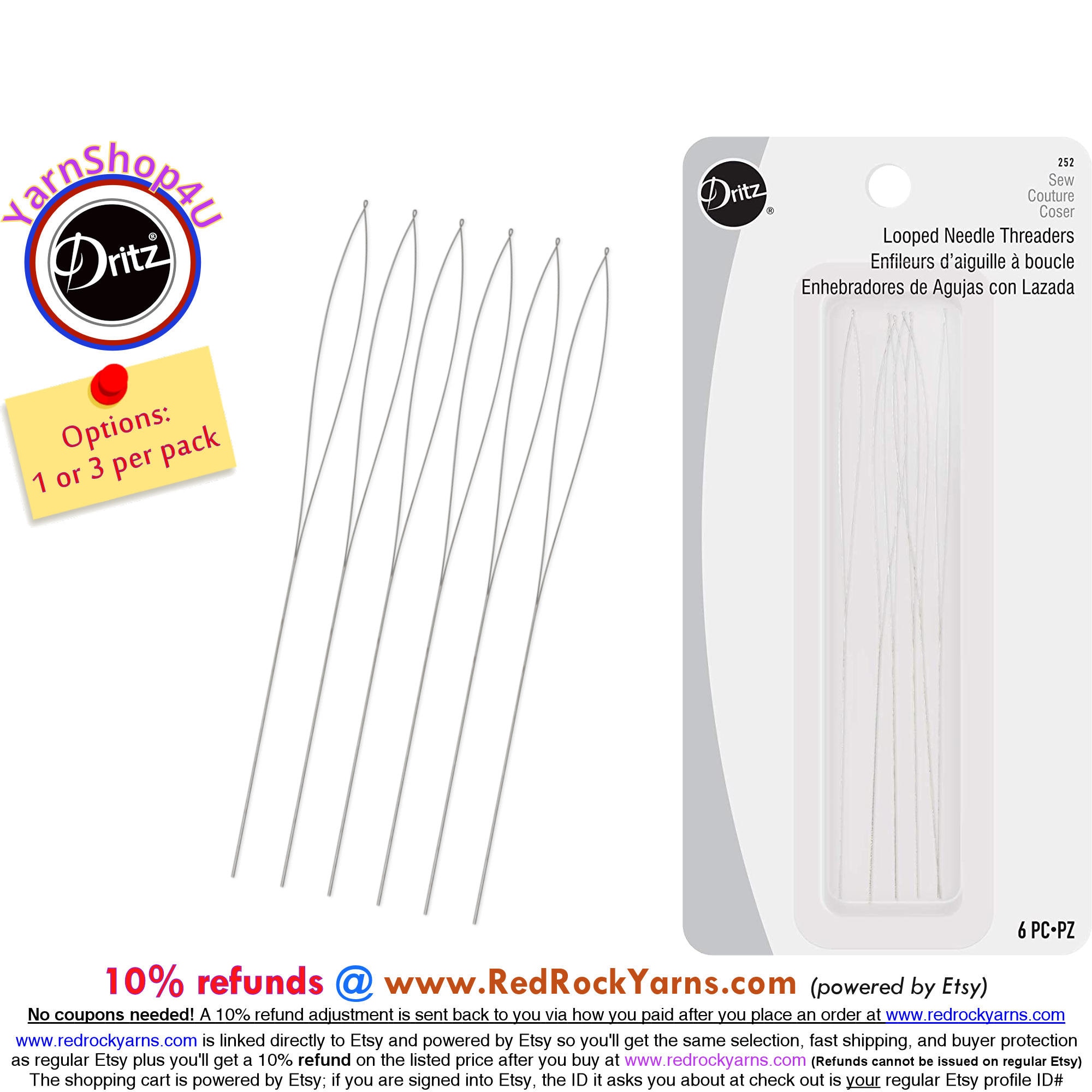 Dritz Needle Threader 3/Pkg
