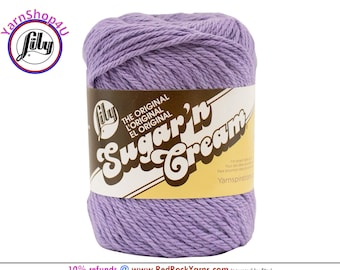 HOT PURPLE - 2.5oz | 120yd The Original Lily Sugar N Cream 100% cotton yarn