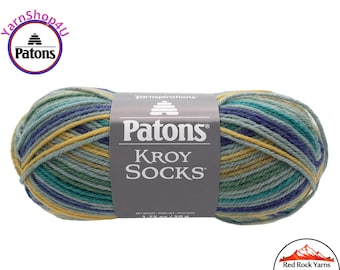 FIFTIES STRIPES - Patons Kroy Socks Yarn is 1.75oz | 166yds Super Fine Weight (1) Sock Yarn. 75/25% Wool/Nylon (50g | 152m) Color 55727