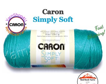 BLUE MINT - Caron Simply Soft Brites 6oz / 315yds (170g / 288m) 100% Acrylic yarn. Item H970039608