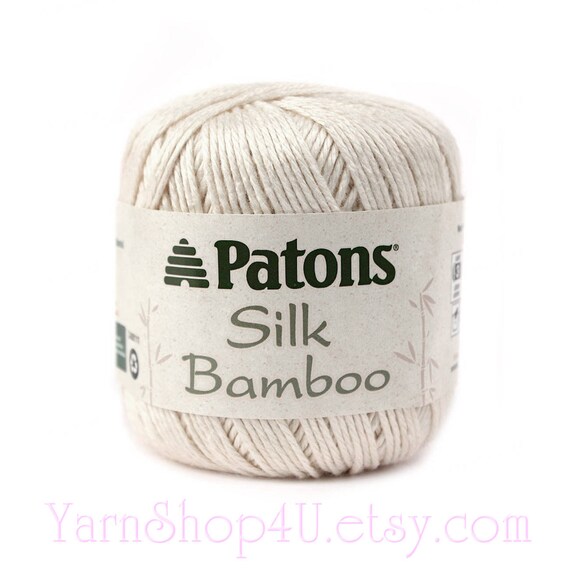 IVORY Silk Bamboo Yarn by Patons. A DK lightweight yarn made Etsy