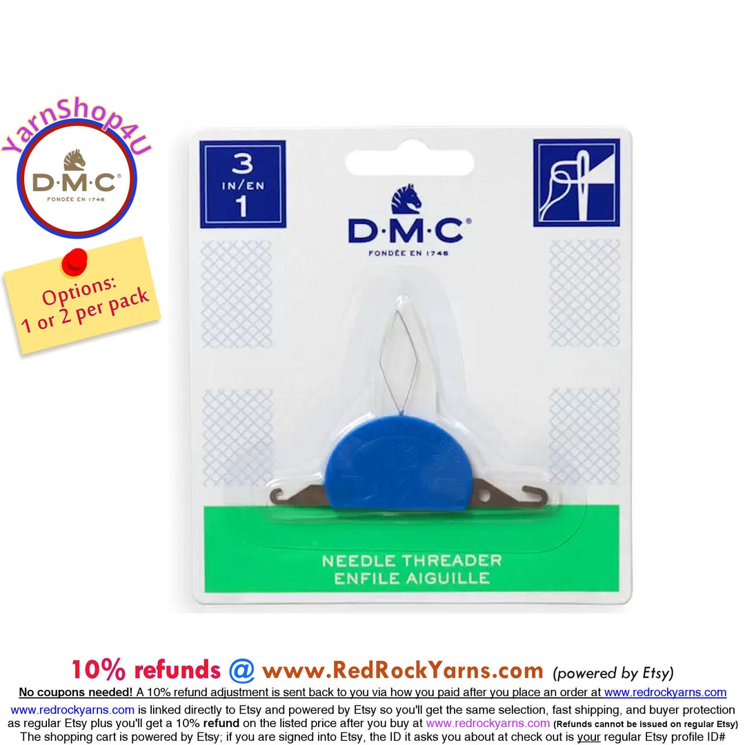 DMC Needle Threader This 3 in 1 Tool for Heavyweight Threads and Yarns