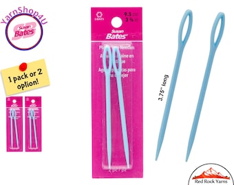 Susan Bates Plastic Yarn Needles (Get 1 pack or 2). 2 needles per pack. Large plastic 3.75 Inches. #14084