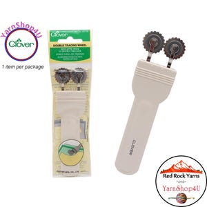 Rueda de trazado doble Clover: ¡Traza líneas de corte y costura al mismo tiempo! 487/W