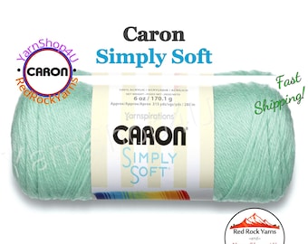 SOFT GREEN - Caron Simply Soft 6oz / 315yds (170g / 288m) 100% Acrylic yarn. Item H970039739