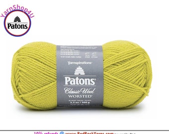 SPROUT - Patons Classic Wool Worsted Yarn Medium Weight (4). 100% wool yarn. 3.5oz | 194 yards (100g | 177m)