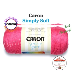 WATERMELON - Caron Simply Soft Brites 6oz / 315yds (170g / 288m) 100% Acrylic yarn. Item H970039604