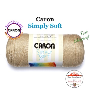 BONE - Caron Simply Soft 6oz / 315yds (170g / 288m) 100% Acrylic yarn. Item H970039703