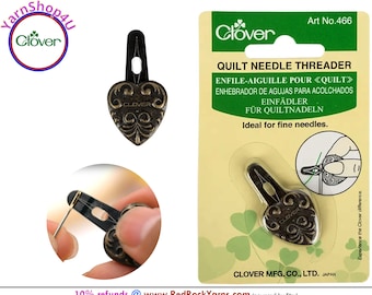 Quilt Needle Threader - Small size for threading fine needles. (Clover Art No. 466)