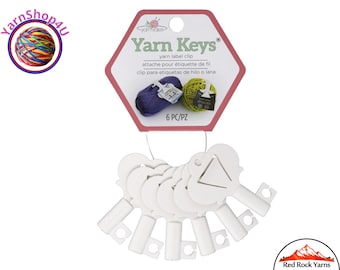 YARN KEYS - 6 Keys per package. Keep the label with the yarn for easy identification. Yarn Valet Keys make labeling yarn a breeze. #57105