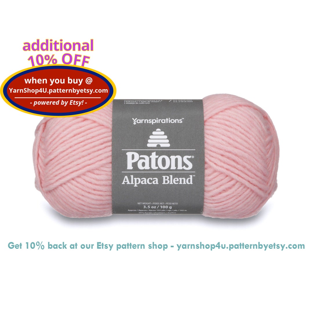 PINK PEONY Patons Alpaca Blend Bulky Weight Roving Yarn. - Etsy Israel