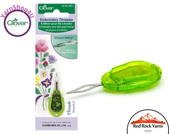 Clover Embroidery Threader with a flat tip. SKU 8611
