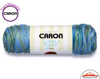 SPRING BROOK - Caron Simply Soft Paints. 5oz / 235yds (141g / 215m) 100% Acrylic yarn. Color #21003
