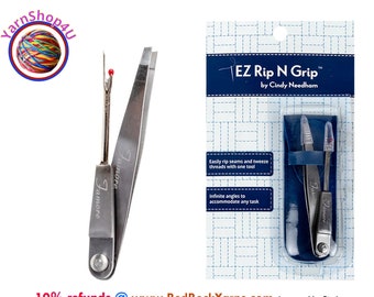 EZ Rip N Grip Tweezer/ Seam Ripper Combo. By Famore Cutlery and Cindy Needham.