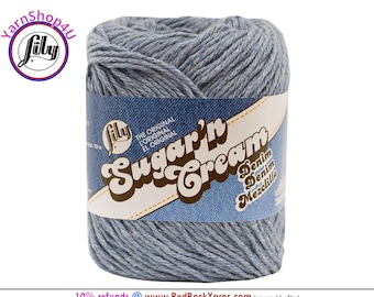 STONEWASH - 2.5oz, 120yd. The Original Lily Sugar N Cream Denim. 100% Cotton Yarn (2.5 ounce / 120 yards).