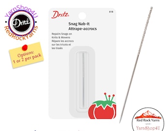 Snag Nab It Tool by Dritz. (Get 1 pack or 2!) Use to fix snags in knits and wovens. Item #618