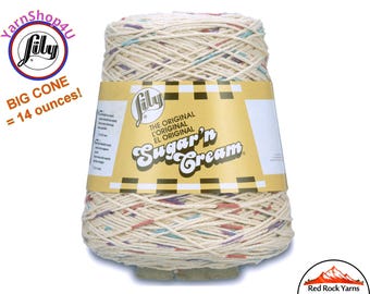 POTPOURRI PRINTS - 14oz | 674 yards Cone. Lily Sugar N Cream Cotton yarn. 100% cotton. Great for dishcloths and more!