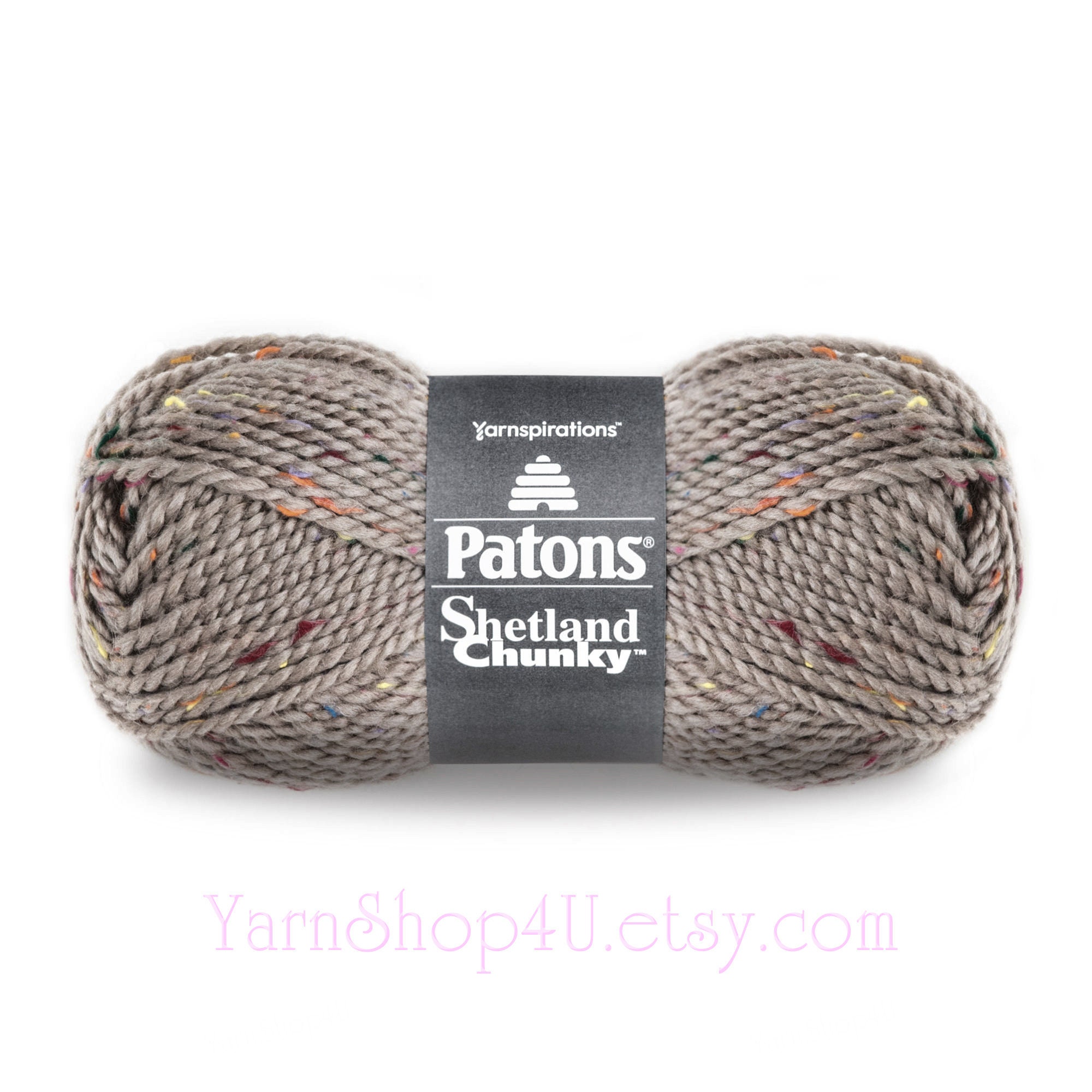 TOASTY TWEED Patons Shetland Chunky Tweed Yarn. Bulky weight 3oz