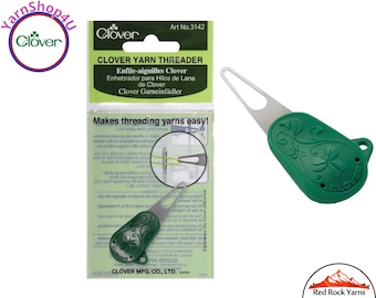 Clover Yarn Theader. Specifically designed to thread yarn through Yarn Needles and Tapestry needles. #3142