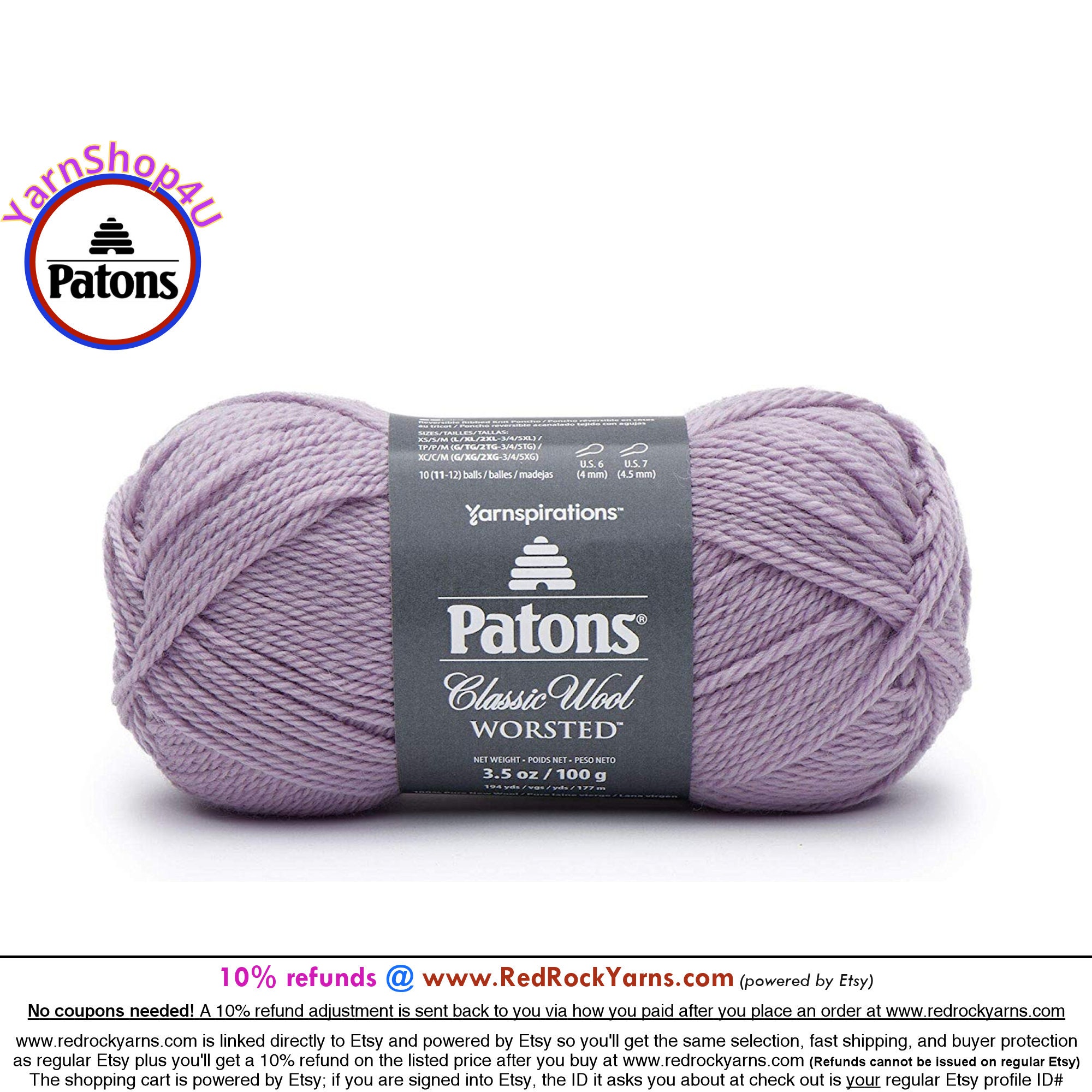 Pure 100% Cotton Crochet Yarn - 30 Colors - 50g Skeins - #4 Worsted Medium  Wt