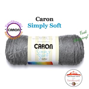 GRAY HEATHER (HEATHER) - Caron Simply Soft Heathers 5oz / 250yds (141g / 228m) 100% Acrylic yarn. Color #9509
