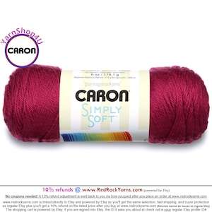 FUCHSIA - Caron Simply Soft 6oz / 315yds (170g / 288m) 100% Acrylic yarn. Item H970039764