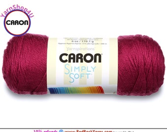 FUCHSIA - Caron Simply Soft 6oz / 315yds (170g / 288m) 100% Acrylic yarn. Item H970039764