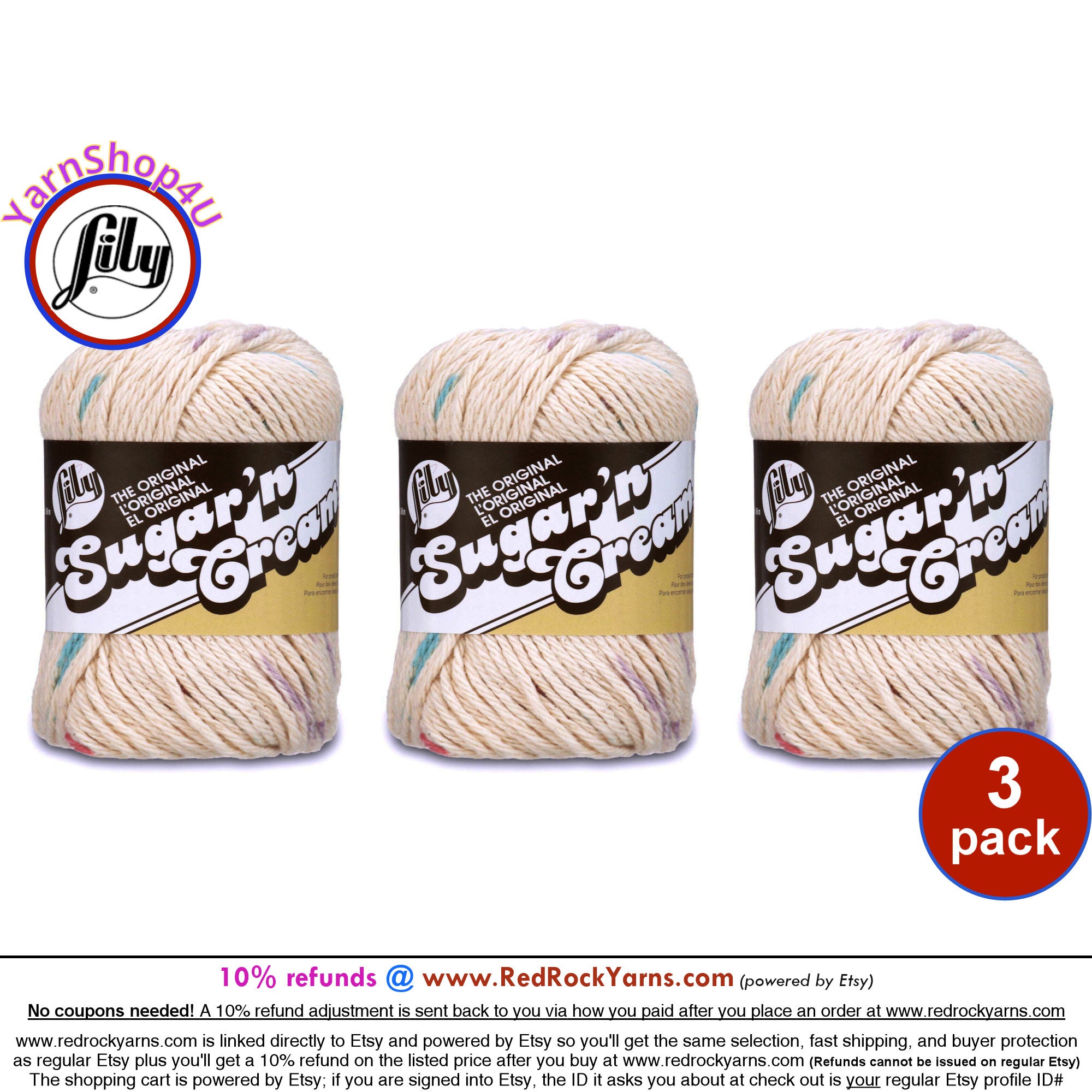 Lily Sugar'n Cream Yarn - Cones Potpourri