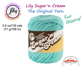 SEABREEZE - 2.5oz | 120yd The Original Lily Sugar N Cream 100% Cotton Yarn (2.5 ounce / 120 yards)