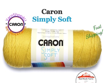 LEMONADE - Caron Simply Soft 6oz / 315yds (170g / 288m) 100% Acrylic yarn. Item H970039776