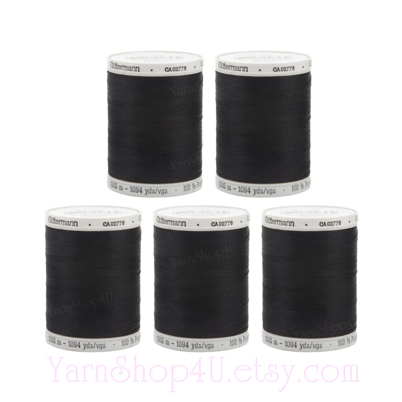 10 GUTERMANN THREADS 5 of each black /& white general sewing,100/% polyester
