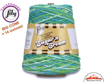 EMERALD ENERGY - 14oz | 674 yards Cone. Lily Sugar N Cream Cotton yarn. 100% cotton. Item 10300202223