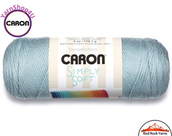 LIGHT COUNTRY BLUE - Caron Simply Soft 6oz / 315yds (170g / 288m) 100% Acrylic yarn. Item H970039709