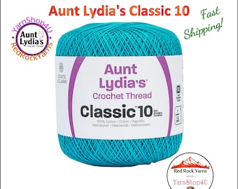 PARAKEET - Aunt Lydia's Classic 10 Crochet Thread. 350yds. Item #154-0451