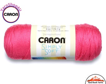 WATERMELON - Caron Simply Soft Brites 6oz / 315yds (170g / 288m) 100% Acrylic yarn. Item H970039604