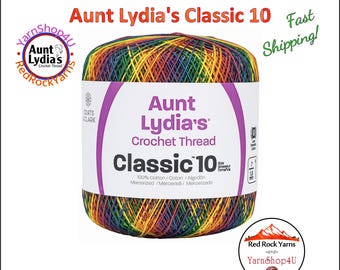 MEXICANA VARIEGATED - Aunt Lydia's Classic 10 Crochet Thread. 300yds. Item #154-0250