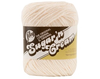 SOFT ECRU - 2.5oz | 120yd The Original Lily Sugar N Cream 100% Cotton Yarn (2.5 ounce / 120 yards)