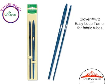 Clover Easy Loop Turner (2/pkg) - Turn fabric tubes right side out and Thread cord, elastic, batting strips through casings and tubes. #472