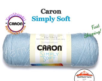SOFT BLUE - Caron Simply Soft 6oz / 315yds (170g / 288m) 100% Acrylic yarn. Item H970039712