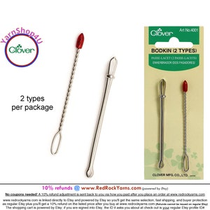 BODKINS - Used to pull cord, Elastic and more through casings. Includes 2 Bodkins: Binding and Head. For Threading elastic and more! #4001