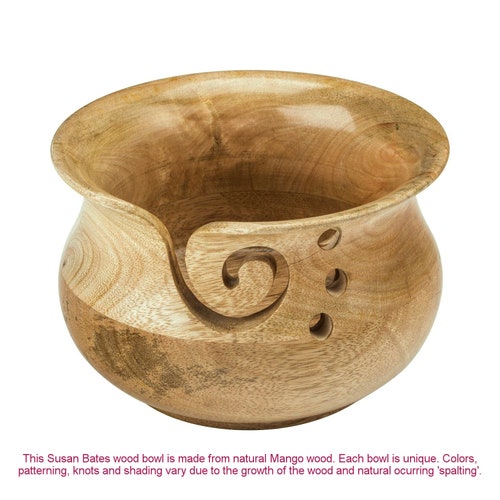Sheesham Wood Yarn Bowl Holder Etsy