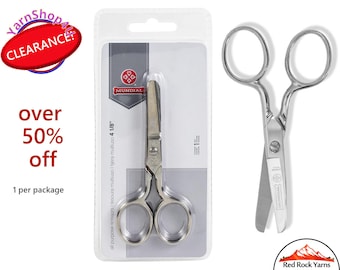 CLEARANCE SALE! Blunt tip 4" scissors. Mundial Classic Forged Steel Pocket Embroidery Scissors - 4-1/8" All purpose use.