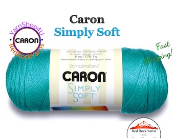 BLUE MINT - Caron Simply Soft Brites 6oz / 315yds (170g / 288m) 100% Acrylic yarn. Item H970039608