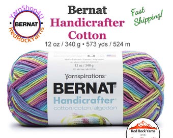LIVELY - 12oz | 573 yards! Bernat Handicrafter Big Ball 100% Cotton Yarn. Item 16203434062
