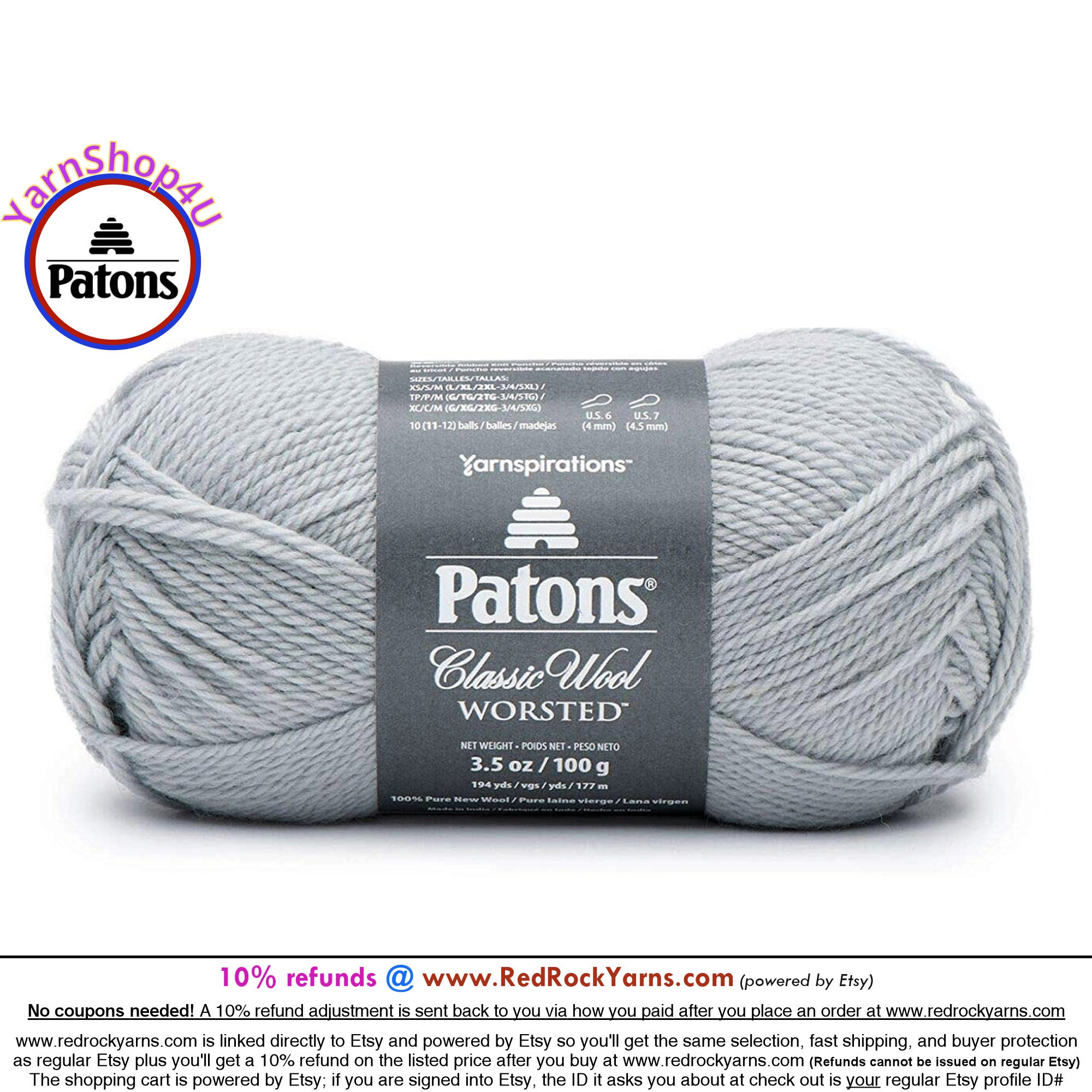 Patons Classic Wool Worsted Yarn - Budget Yarn Reviews