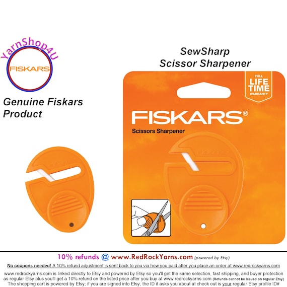 Fiskars Sewsharp Sharpener This Compact Pocket Size Sharpener Restores  Scissors' Cutting Edge. 198540 