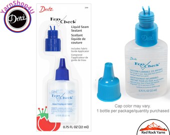 Fray Check Liquid Seam Sealant with guide applicator - 0.75 fl ounces. Dritz #399