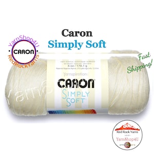 OFF WHITE - Caron Simply Soft 6oz / 315yds (170g / 288m) 100% Acrylic yarn. Item H970039702